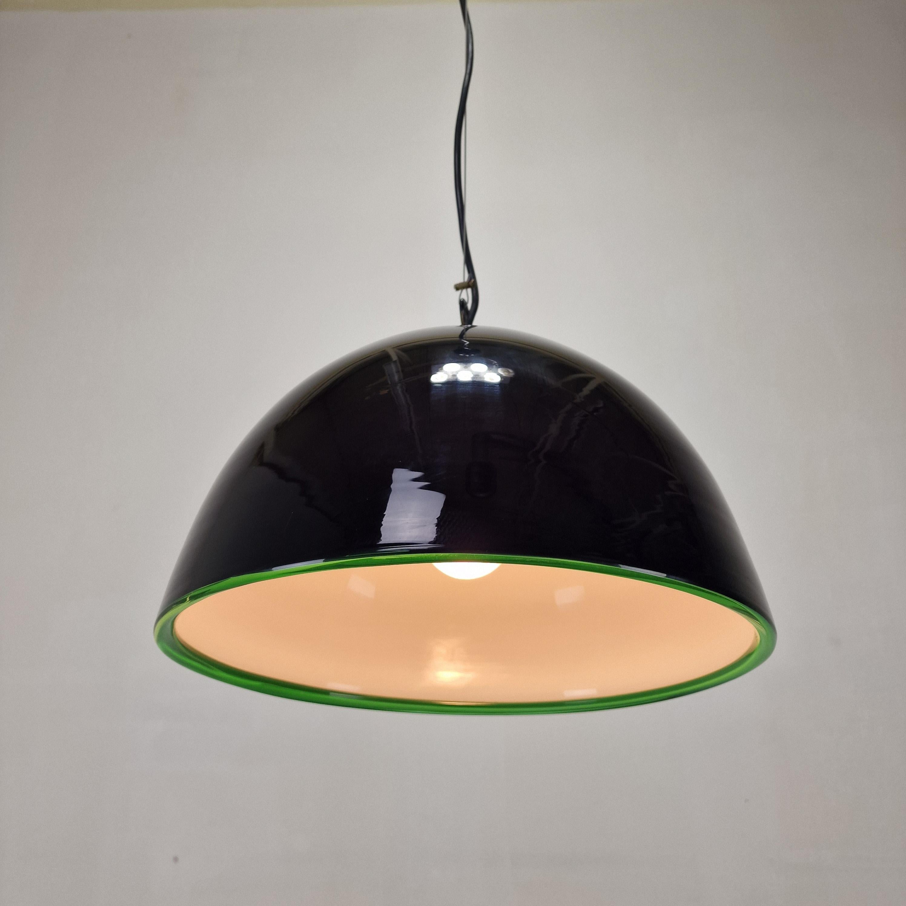 Italian Vistosi Neverrino Murano Glass Lamp by Gae Aulenti For Sale