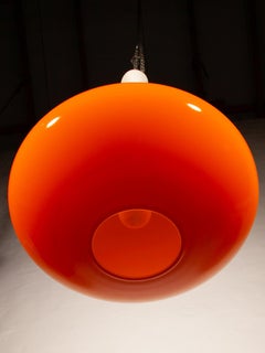 Vistosi Orange Pendant Lamp, 1960S