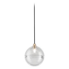 Vistosi Oro Lights en cristal transparent avec finition en laiton brillant