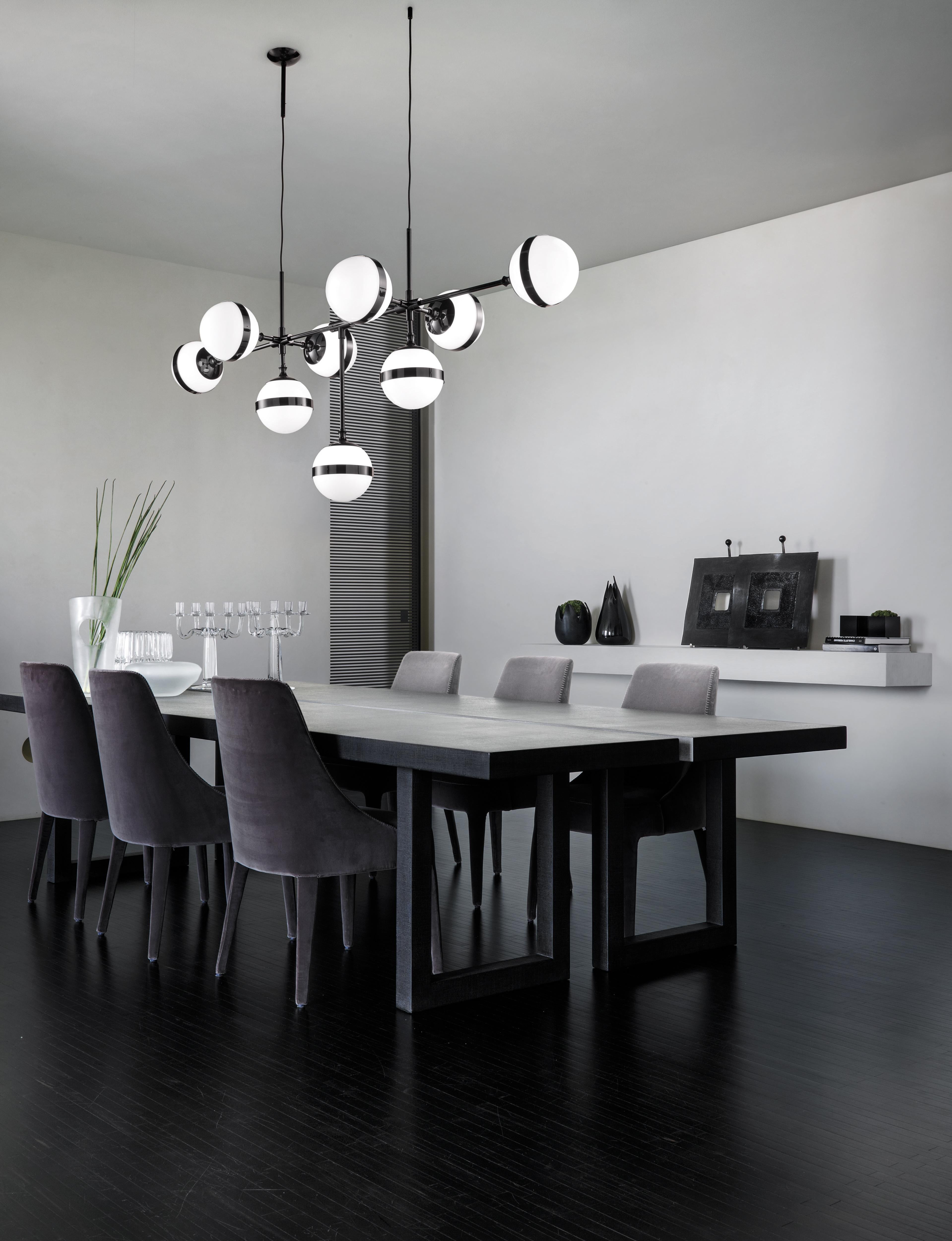 Italiano Lampada a sospensione Vistosi Peggy SP9 in bronzo di Hangar Design Group in vendita