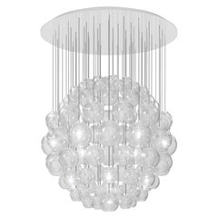 Vistosi Lights en verre strié de cristal et cadre blanc brillant