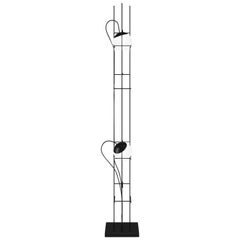 Vistosi Plot Frame Floor Lamp in White Glossy Glass by Chiaramonte & Marin