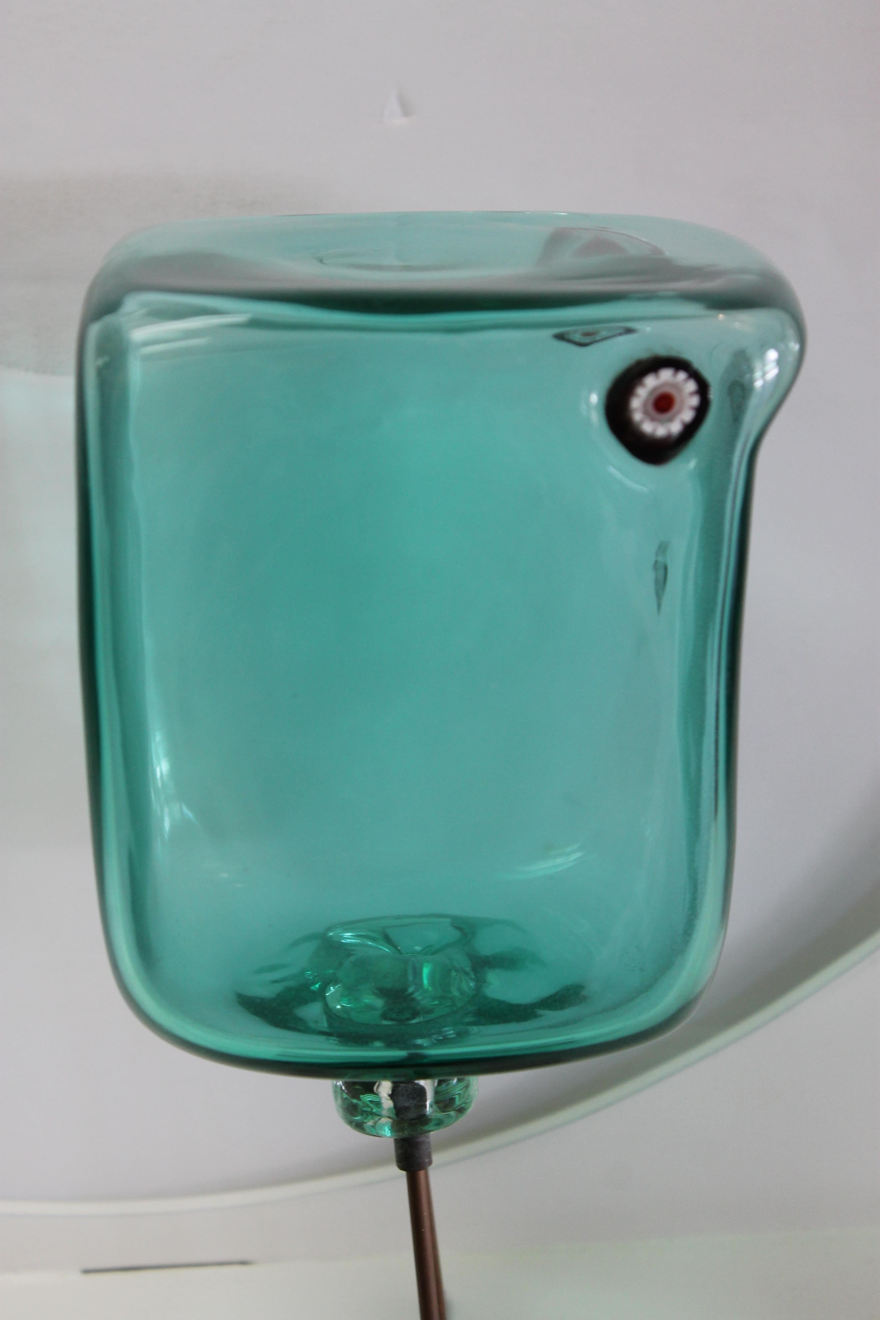 Mid-Century Modern Vistosi Pulcino Glass Bird by Alessandro Pianon