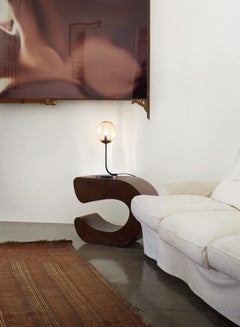 Lampada da tavolo Vistosi Puppet in vetro trasparente Topazio