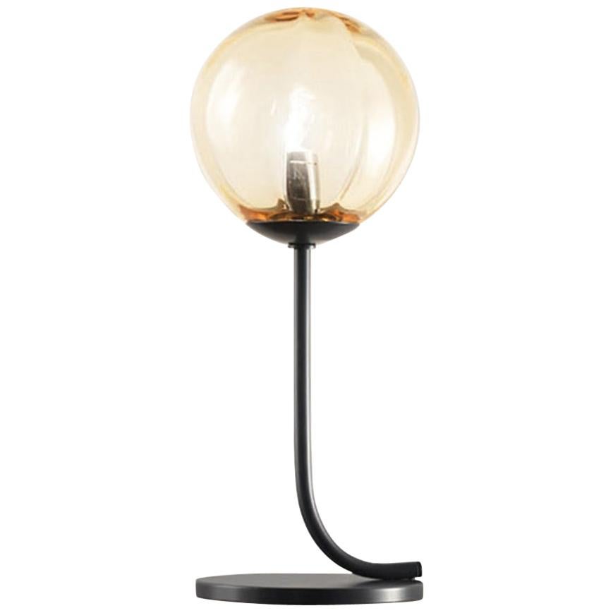 Vistosi Puppet Table Lamp in Topaz Transparent Glass For Sale