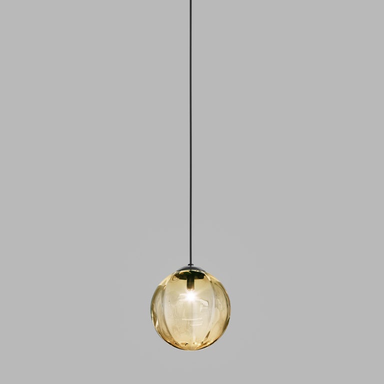 Vistosi Puppet SP M Pendant Light in Amber Transparent with Glossy ...