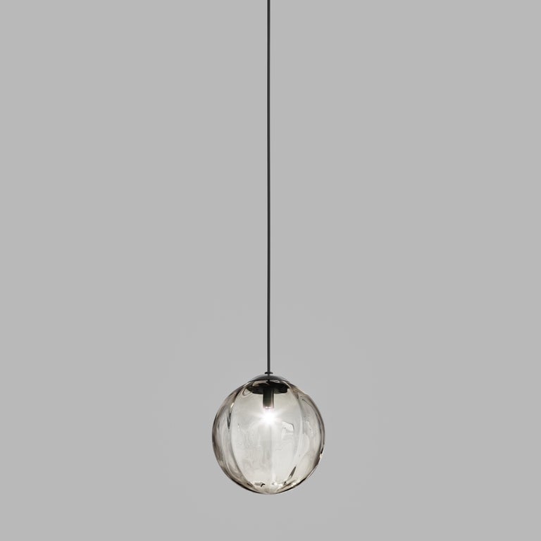 Vistosi Puppet SP M Pendant Light in Smoky Transparent with Glossy ...