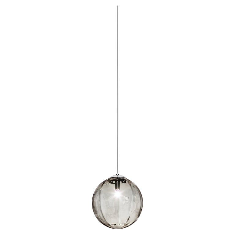 Vistosi Puppet SP M Pendant Light in Smoky Transparent with Glossy ...