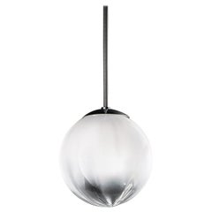 Vistosi Puppet Pendant Light in White Transparent Glass