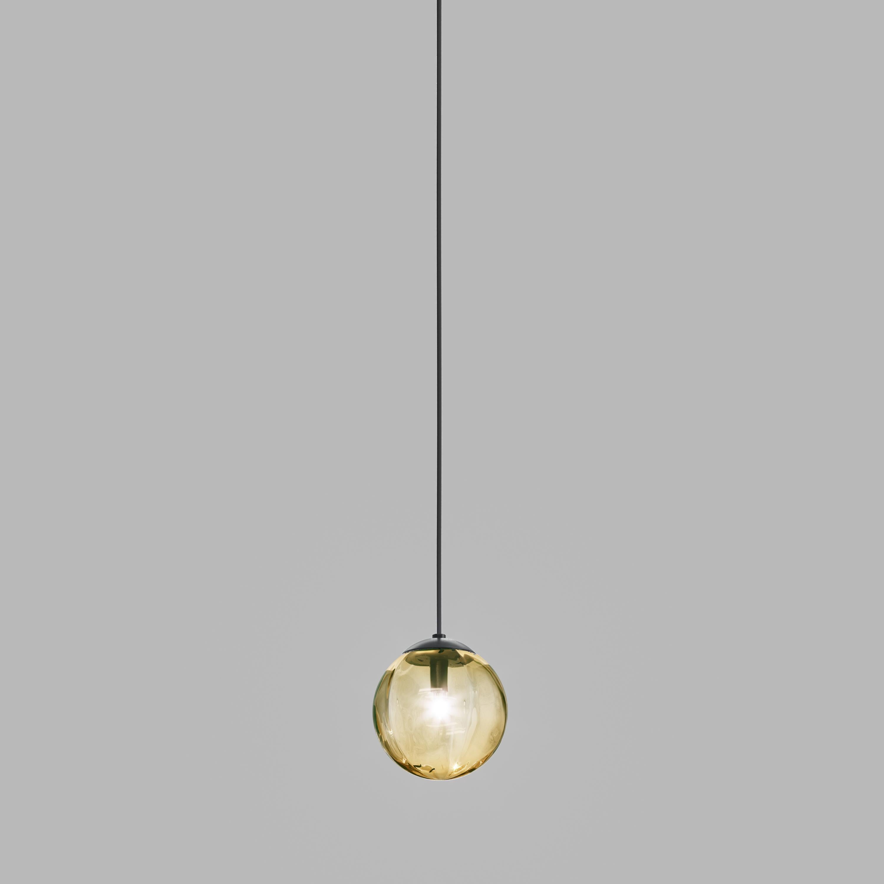 Modern Vistosi Puppet SPP Pendant Light in Topaz by Romani Saccani For Sale