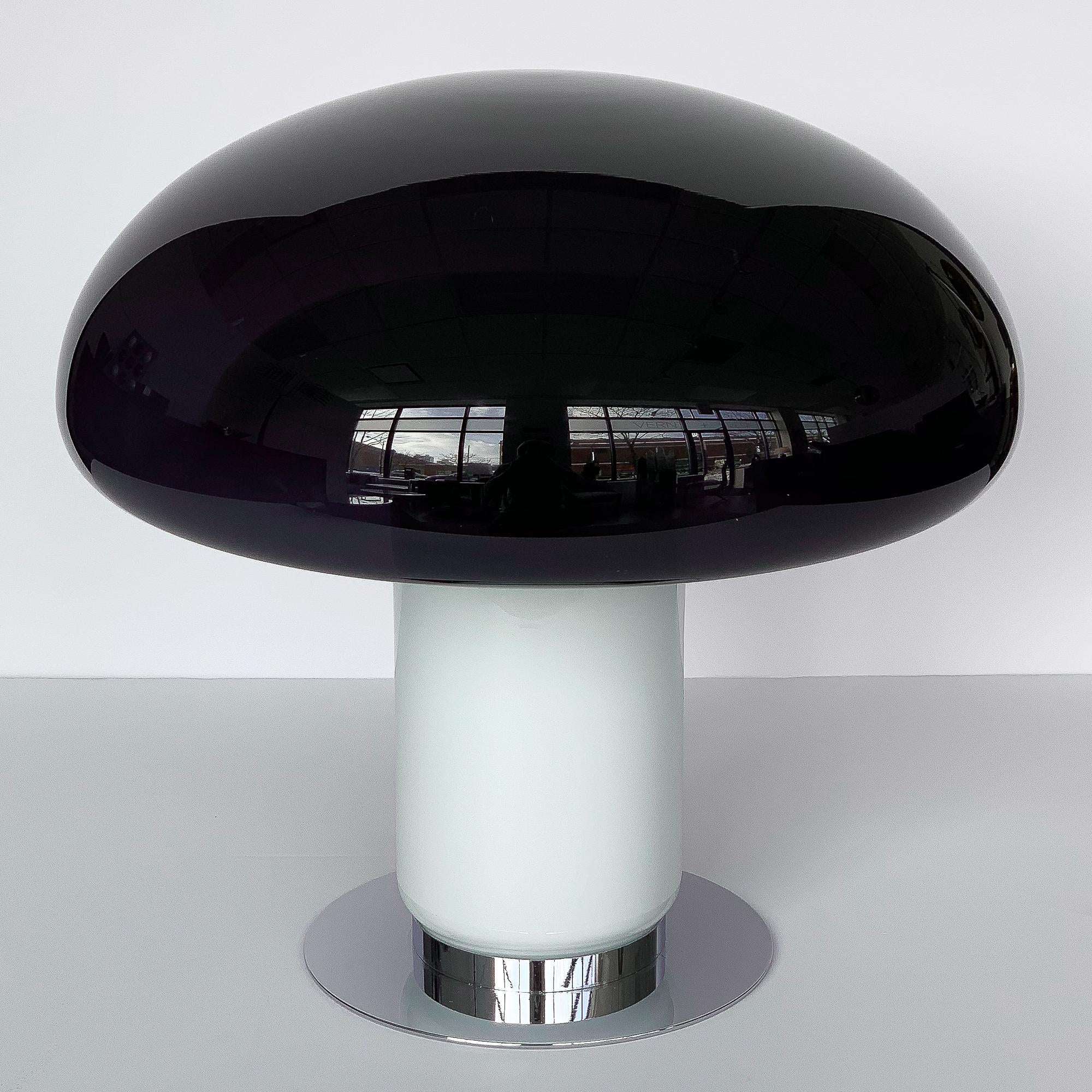 black mushroom lamp