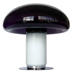 Vistosi Lila / Amethyst Pilz Tischlampe