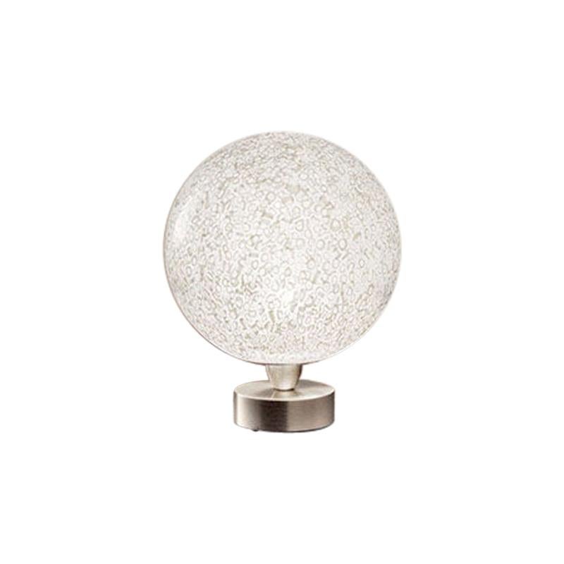 Vistosi Rina LT 16 Table Lamp in White Murrina by Barbara Maggiolo For Sale