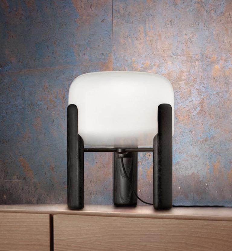 Moderne Lampe de bureau Vistosi Sata LT blanche en blanc par Favaretto and Partner en vente