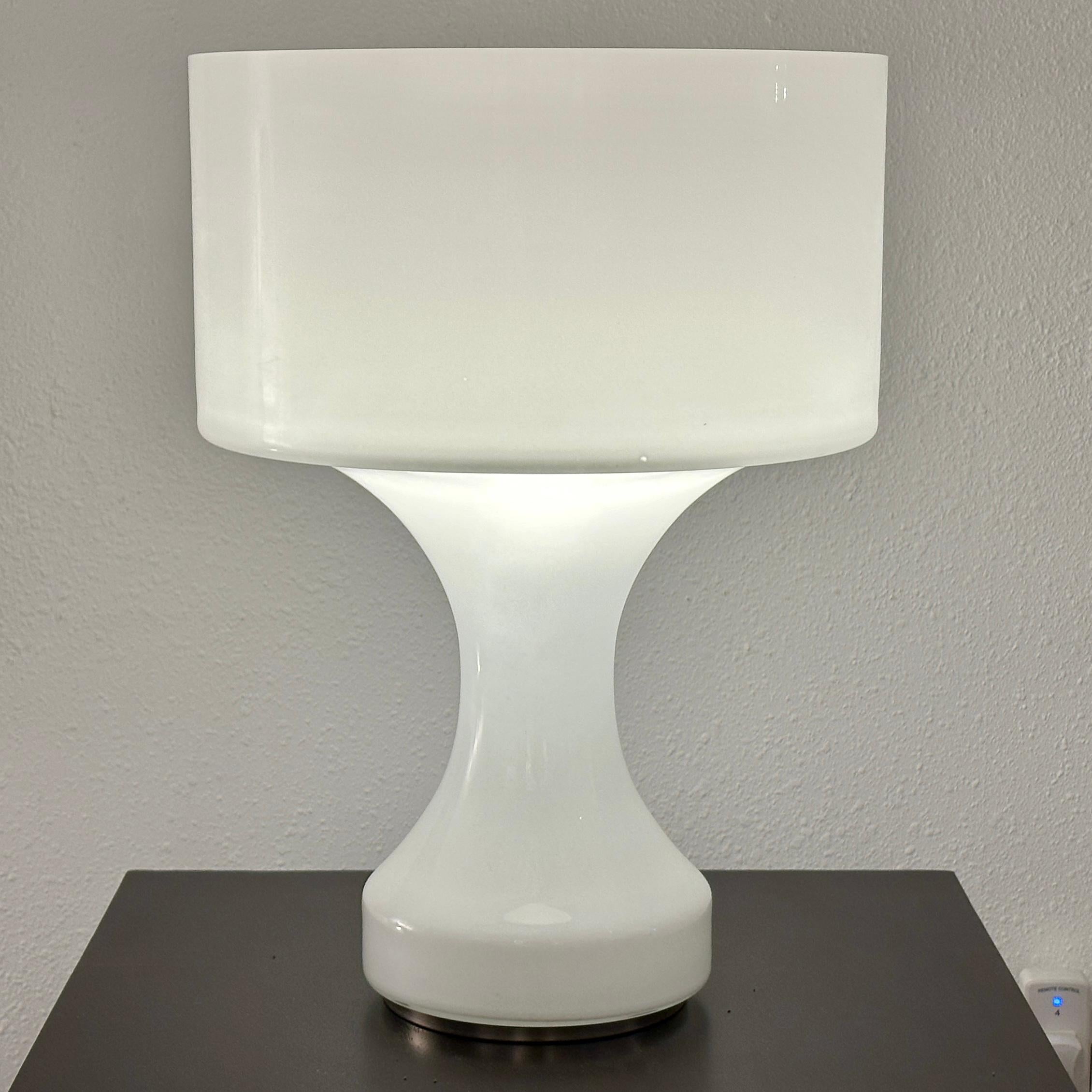 Space Age Vistosi Sebenica Hand Blown Glass Table Lamp by Enrico Capuzzo, ca 1960s