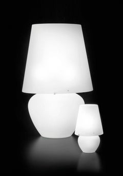 Vistosi Small Naxos Table Lamp in Matte White by Vetreria Vistosi