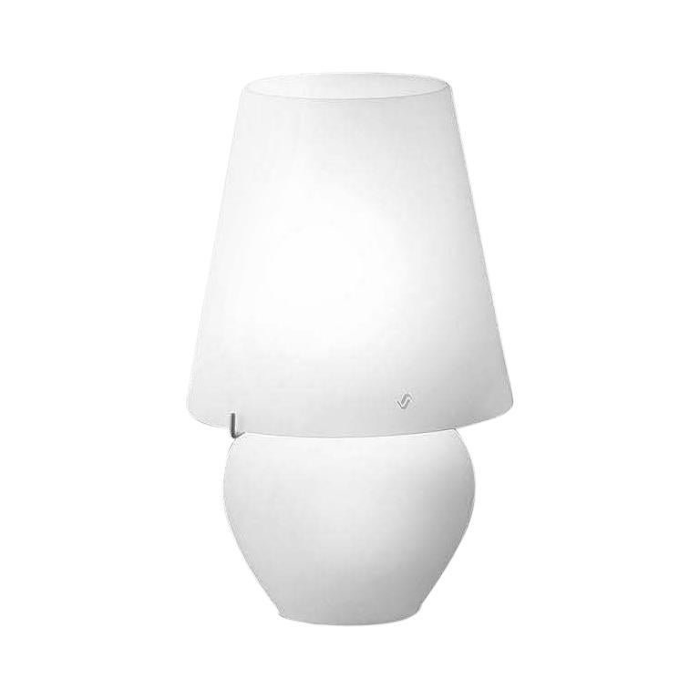 Vistosi Small Naxos Table Lamp in Matte White by Vetreria Vistosi