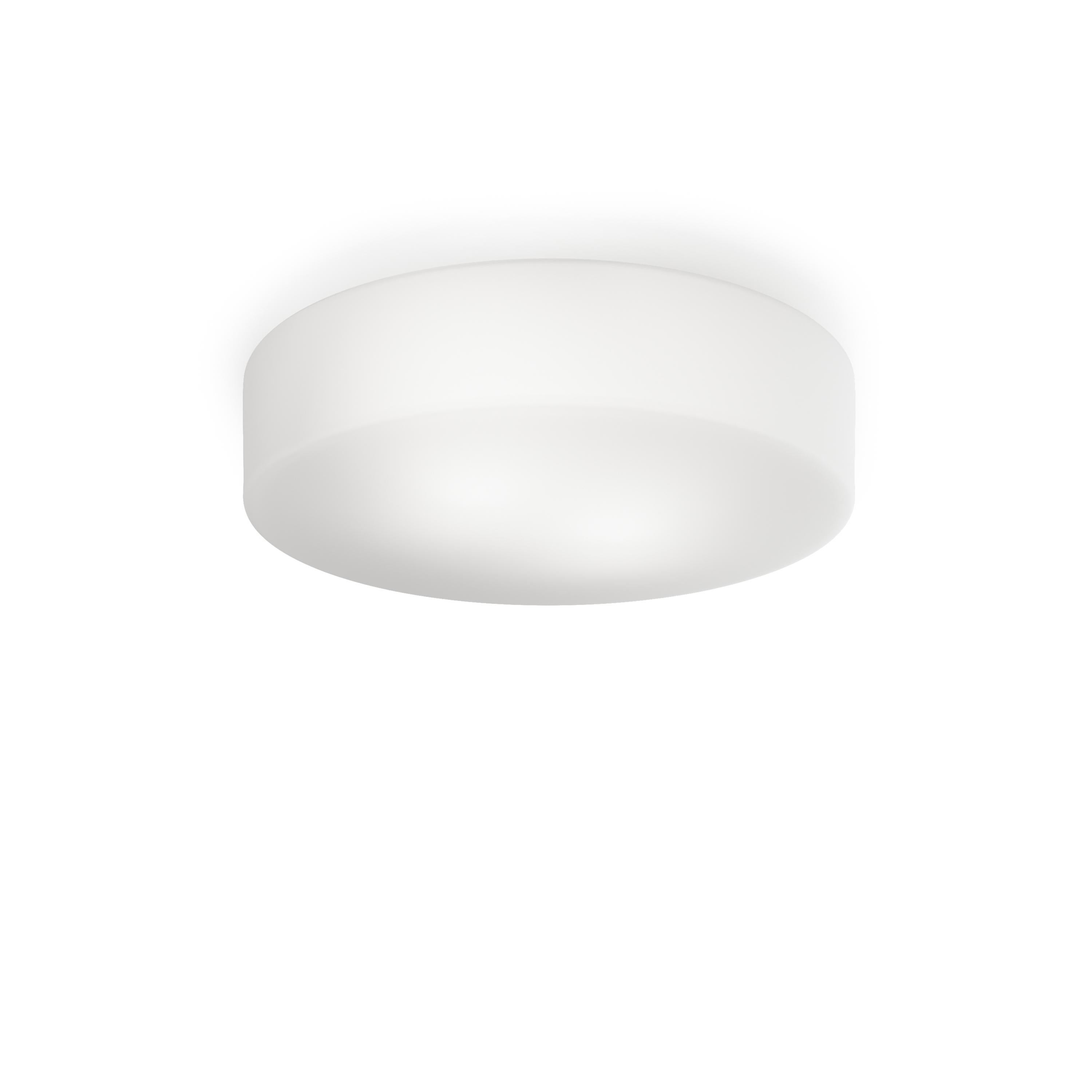 Vistosi Sogno Einbau-/Wandleuchter aus weißem Satinglas und glänzendem weißem Rahmen (Italienisch) im Angebot