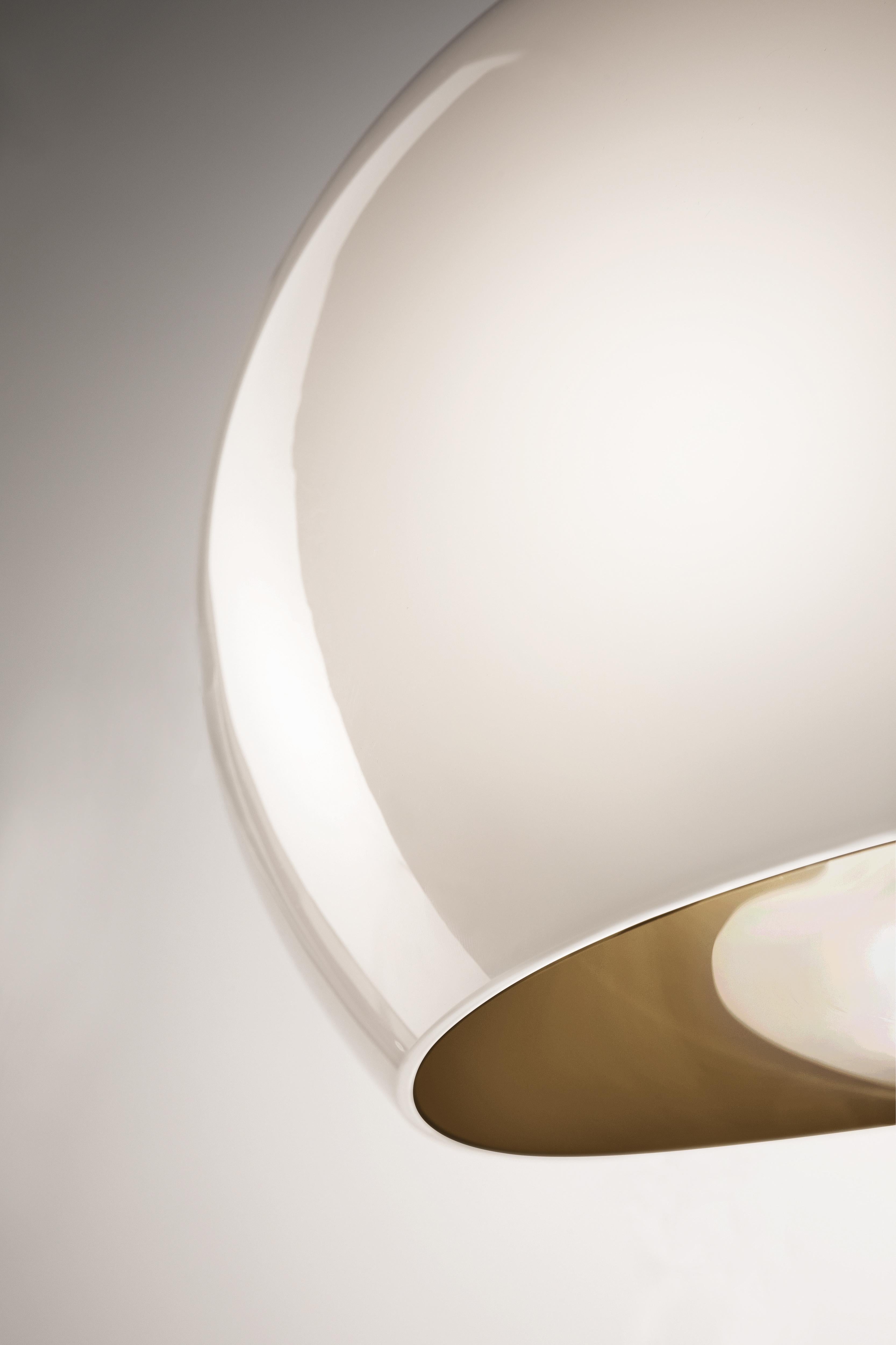 Modern Vistosi Surface SPP LED Pendant Light in White by Giovanni Barbato For Sale