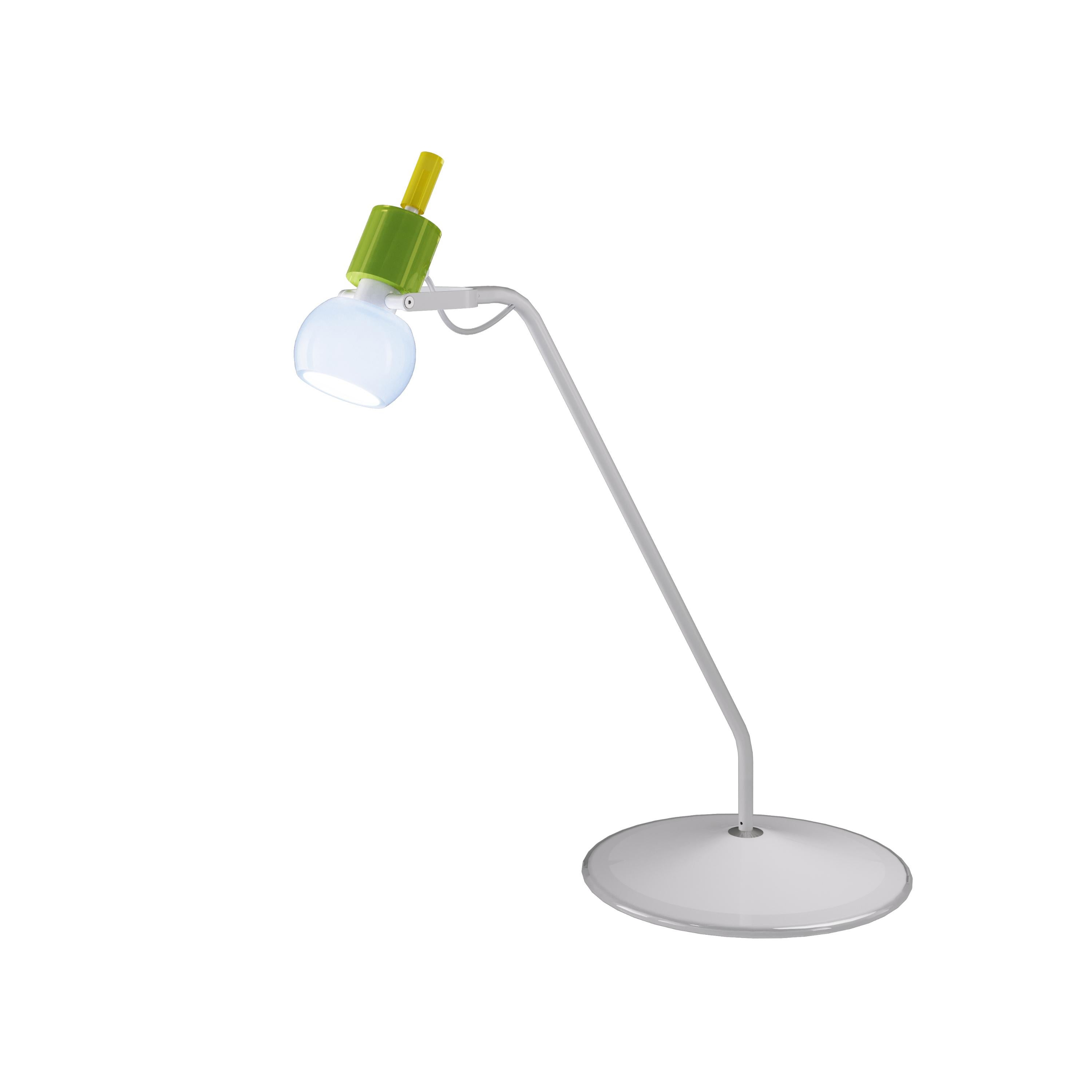 Vistosi-Tischlampe aus mehrfarbigem Glas (Muranoglas) im Angebot