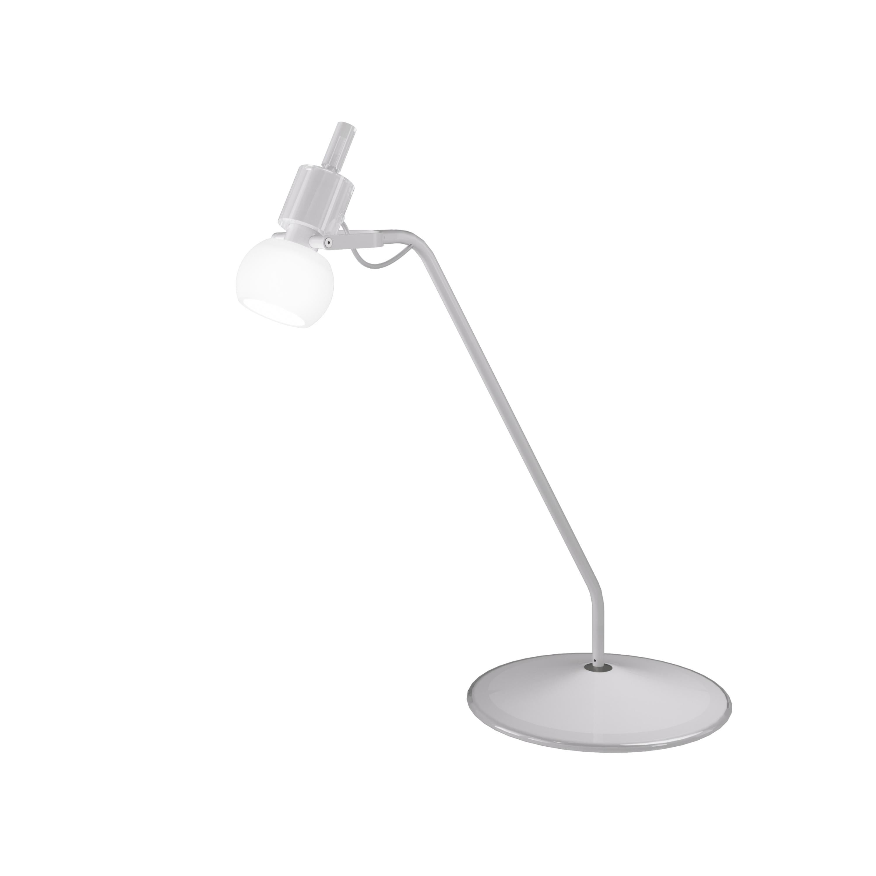 Murano Glass Vistosi Table Lamp in White Glass For Sale