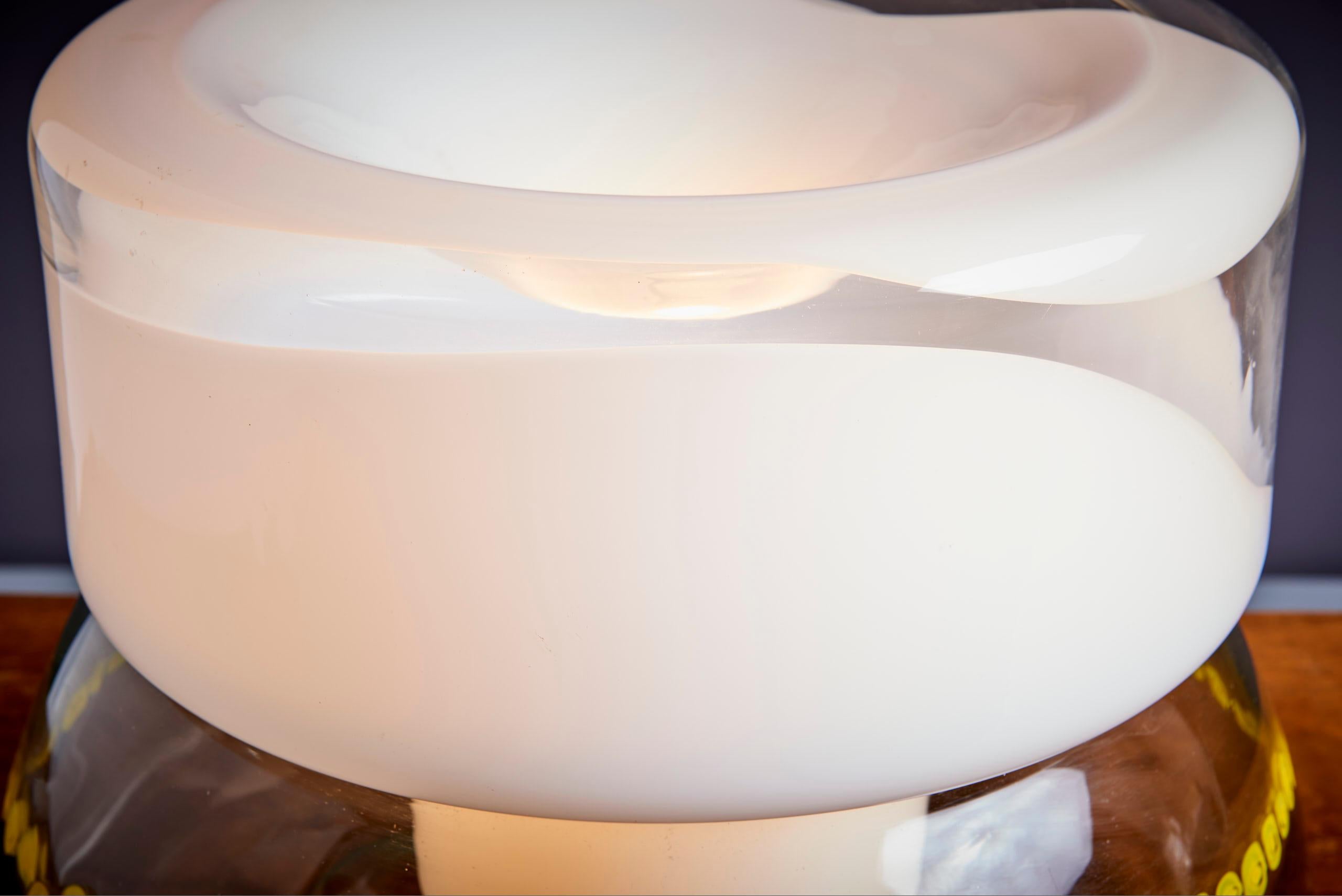 Verre Lampe de bureau Vistosi, Italie, années 1960 en vente