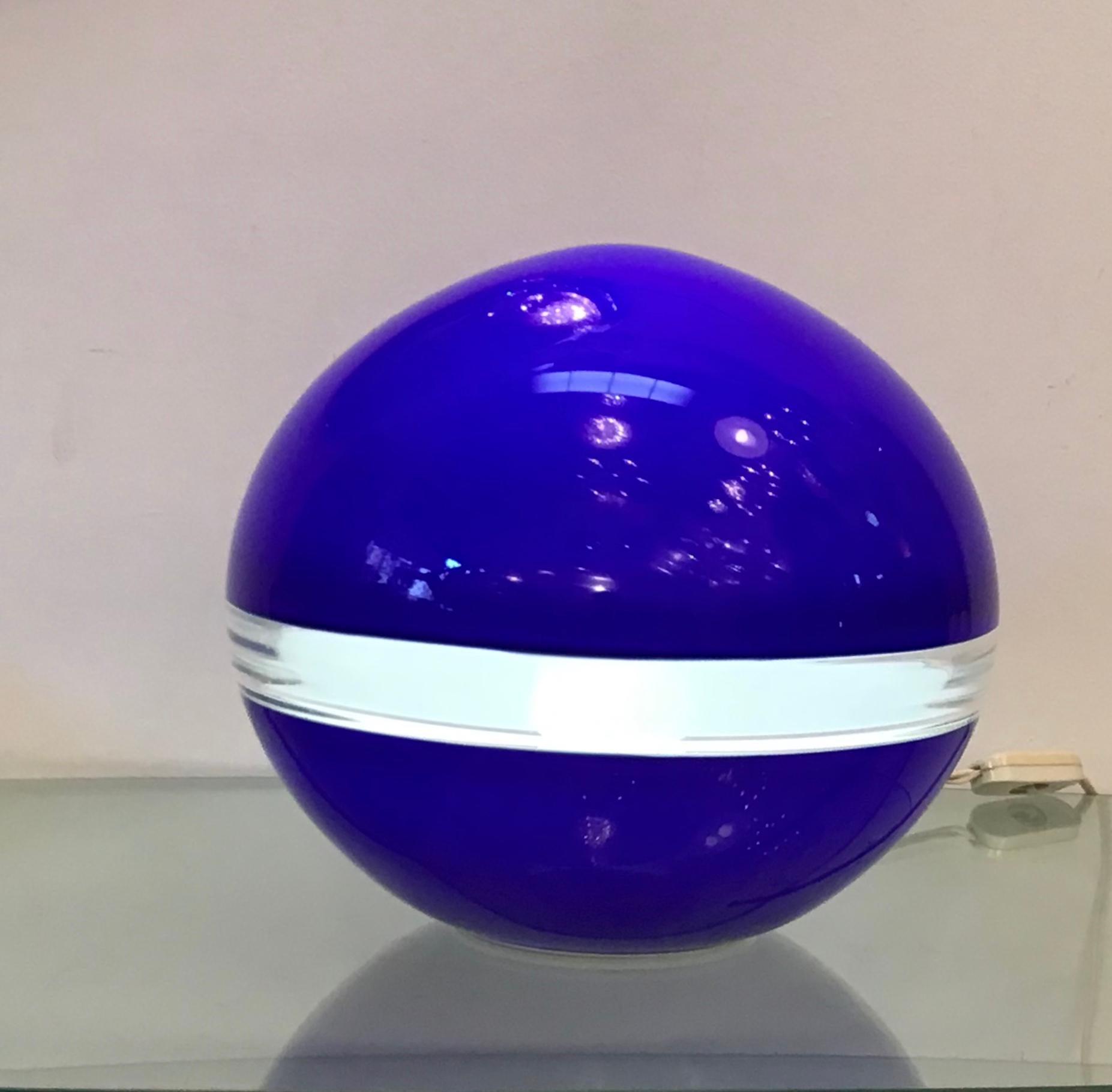 Vistosi Table Lamp Murano Glass, 1960, Italy For Sale 1