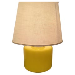 Vistosi Table Lamp Murano Glass Metal Fabric Lampshade 1960 Italy