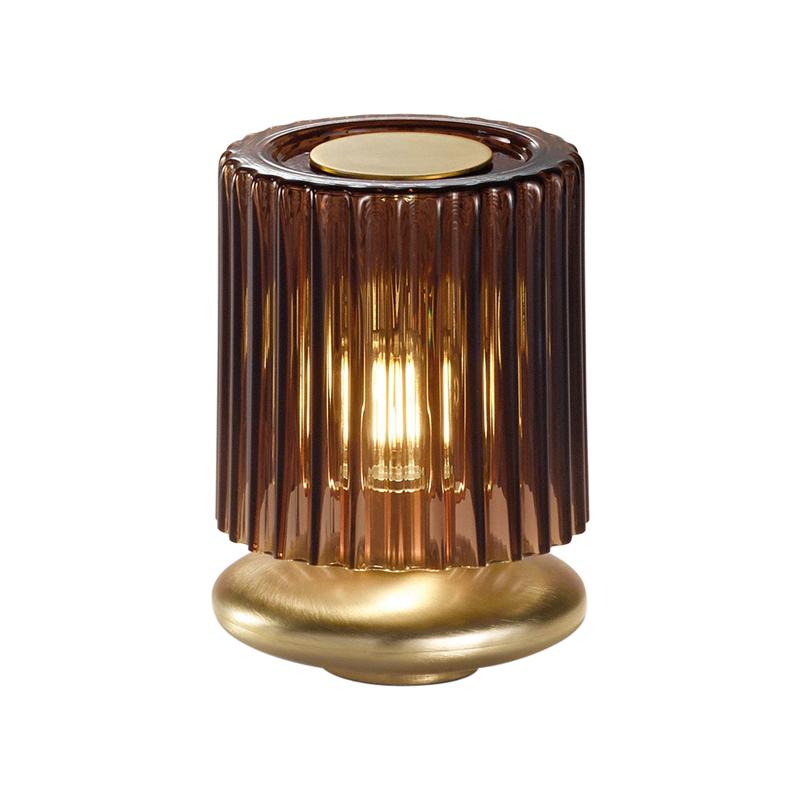 Vistosi Tread LT Table Lamp with Gold Base by Chiaramonte