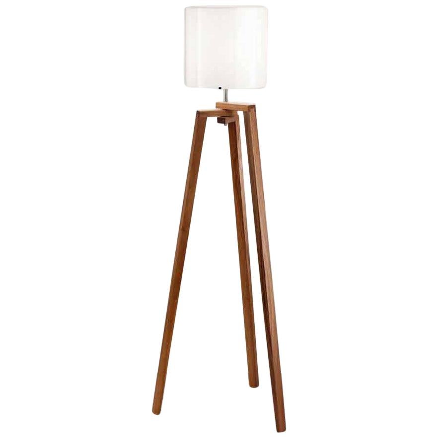 Vistosi Trepai Floor Lamp in White by Favaretto & Partners For Sale