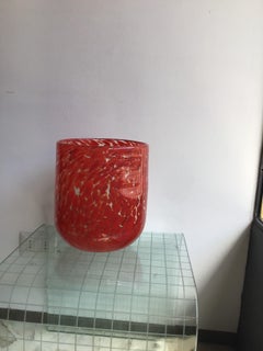 Vaso Vistosi in vetro di Murano, 1960, Italia