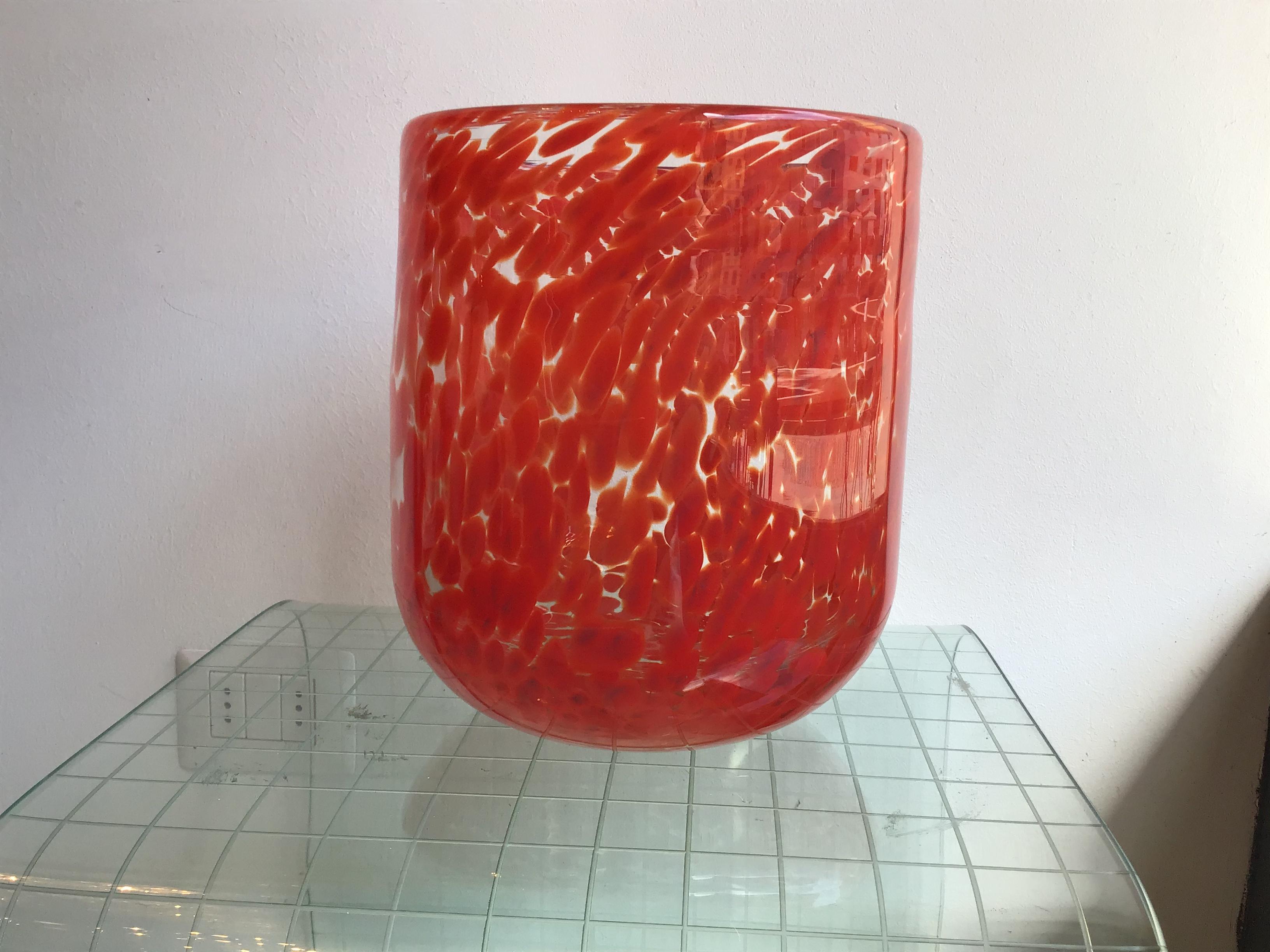 Italian Vistosi Vase Murano Glass, 1960, Italy For Sale