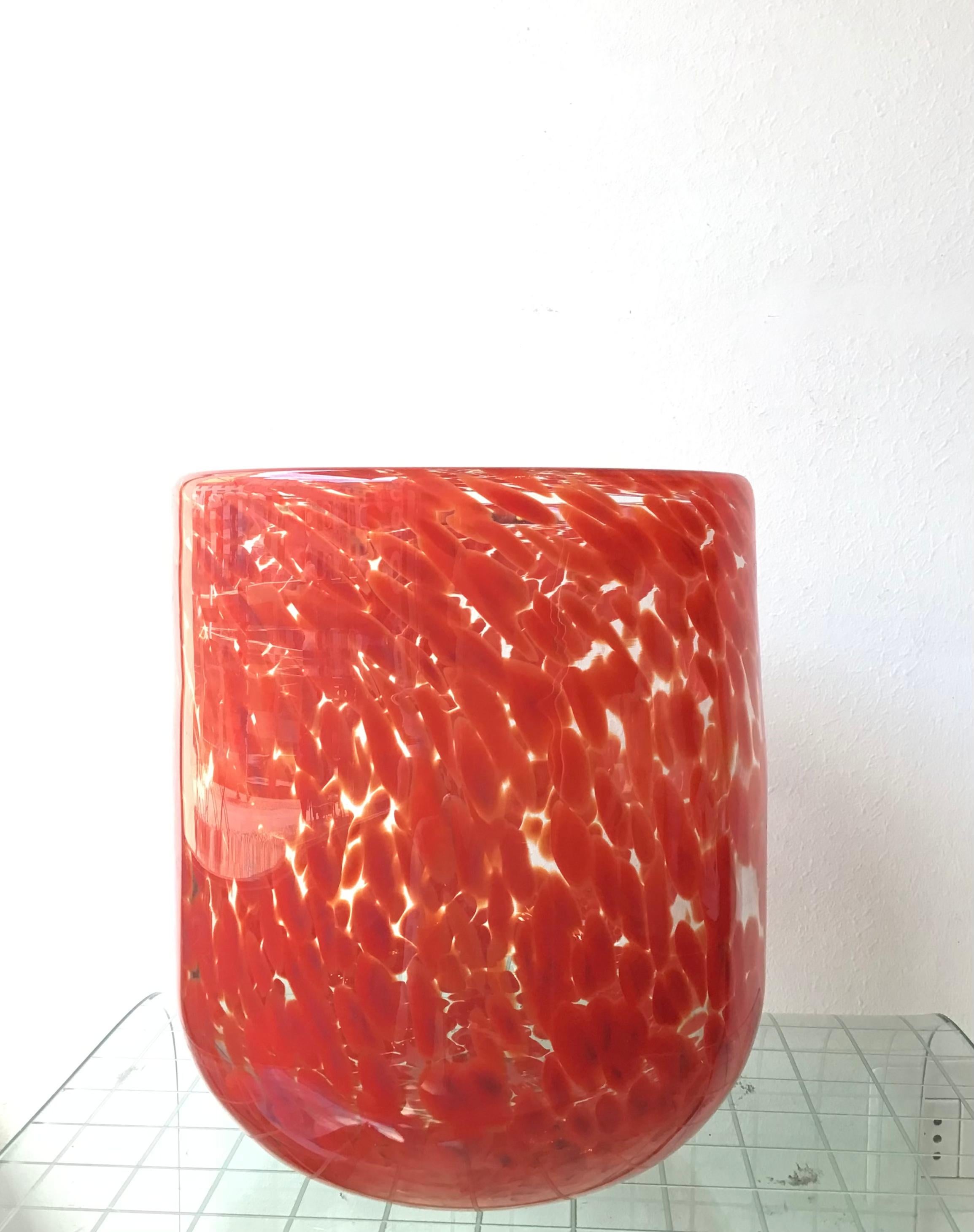 Vistosi Vase Murano Glass, 1960, Italy In Excellent Condition For Sale In Milano, IT