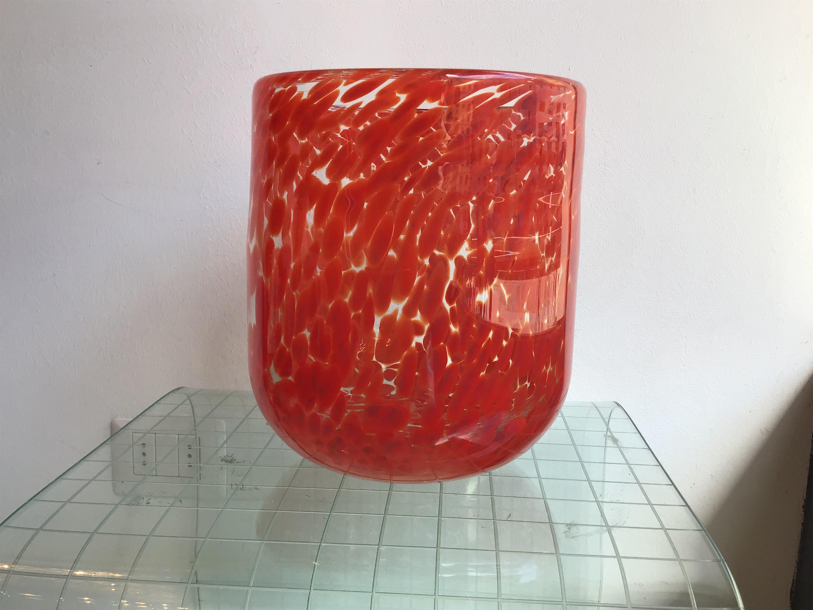 Mid-20th Century Vistosi Vase Murano Glass, 1960, Italy For Sale
