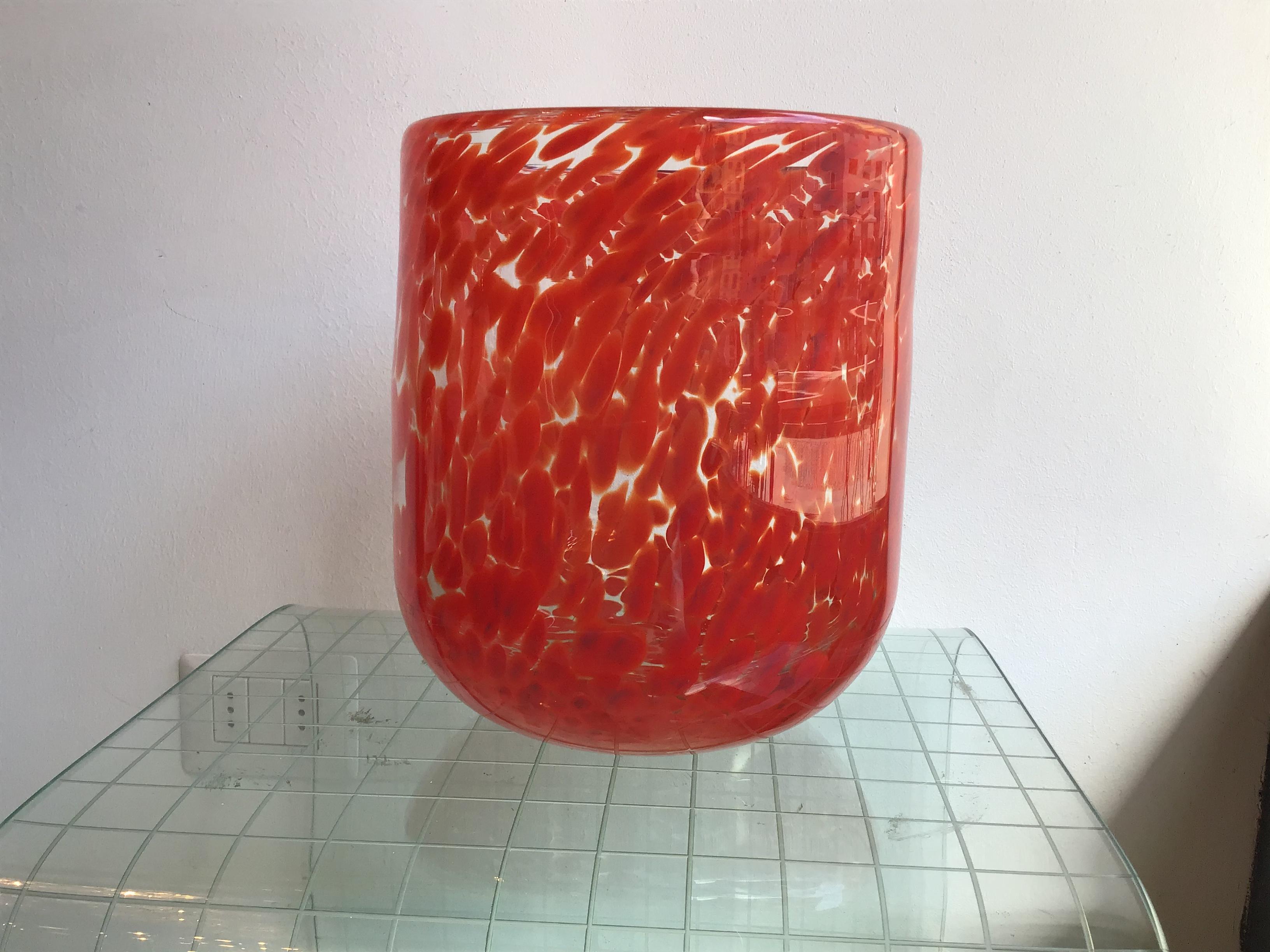 Vistosi Vase Murano Glass, 1960, Italy For Sale 1