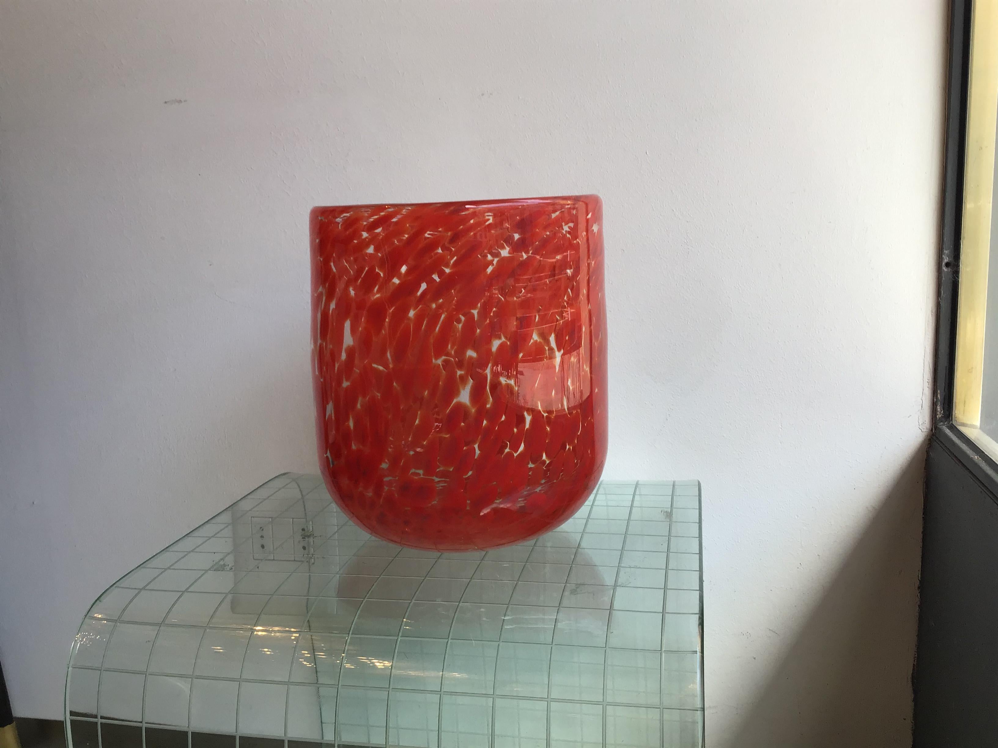 Vistosi Vase Murano Glass, 1960, Italy For Sale 2