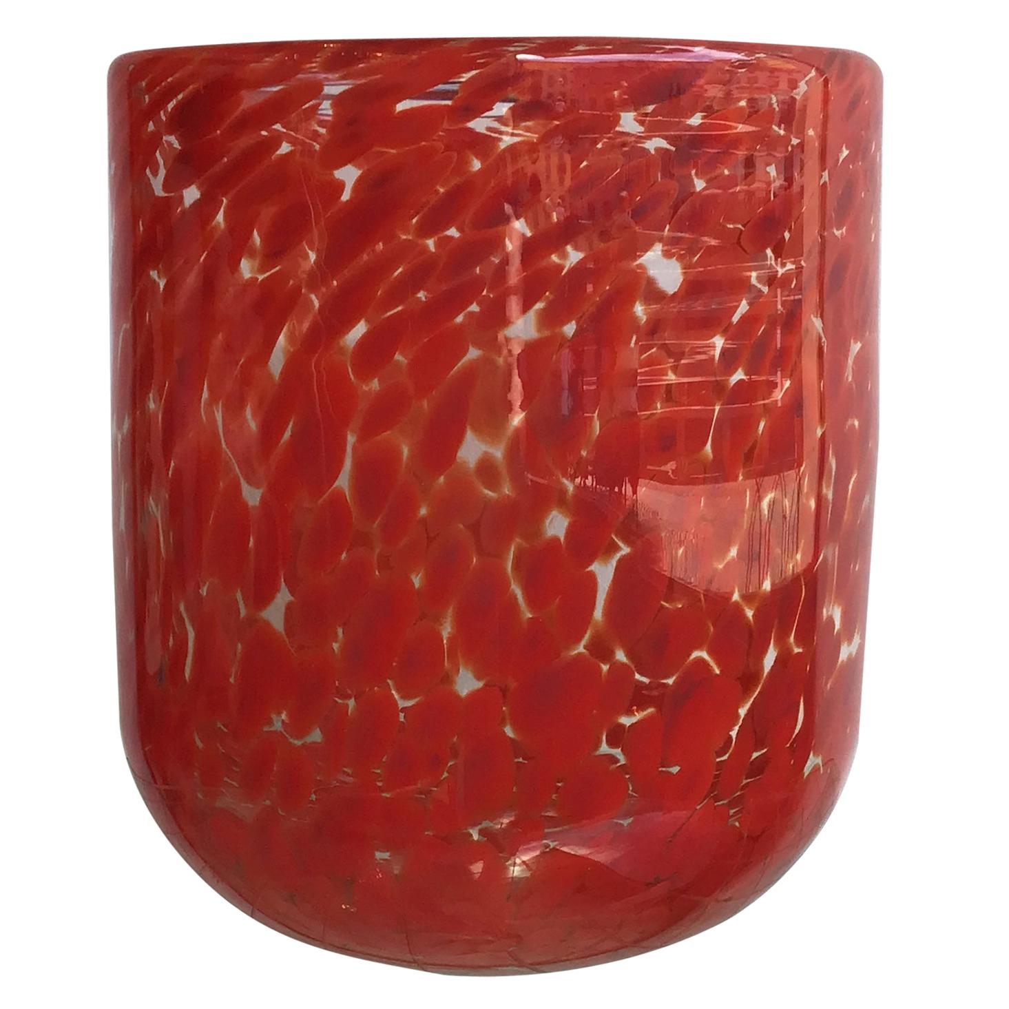 Vistosi Vase Murano Glass, 1960, Italy