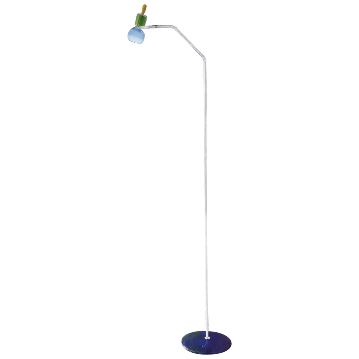 Vistosi Floor Lamp in Multi-Color Glass For Sale