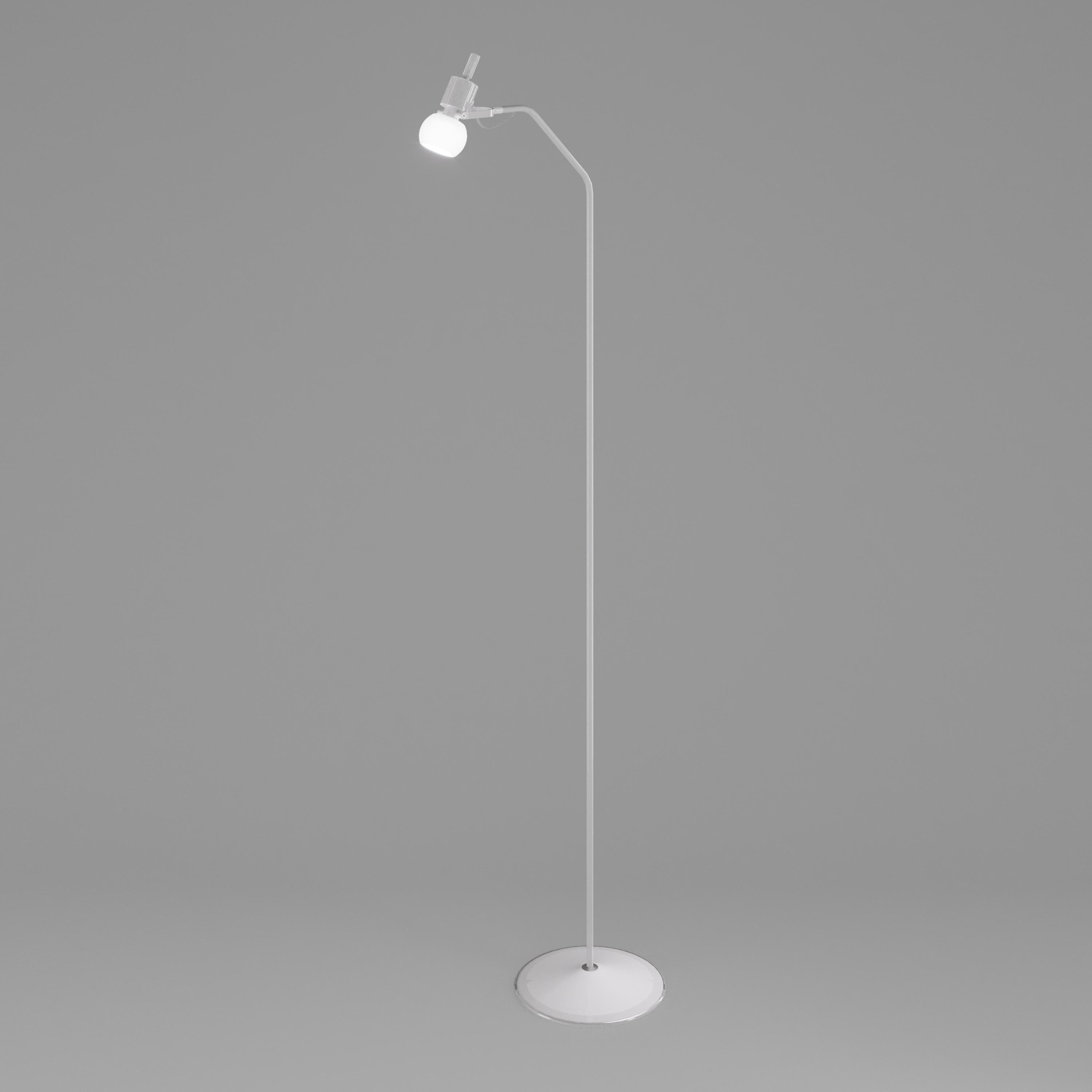 Contemporary Vistosi Floor Lamp in White Glass For Sale