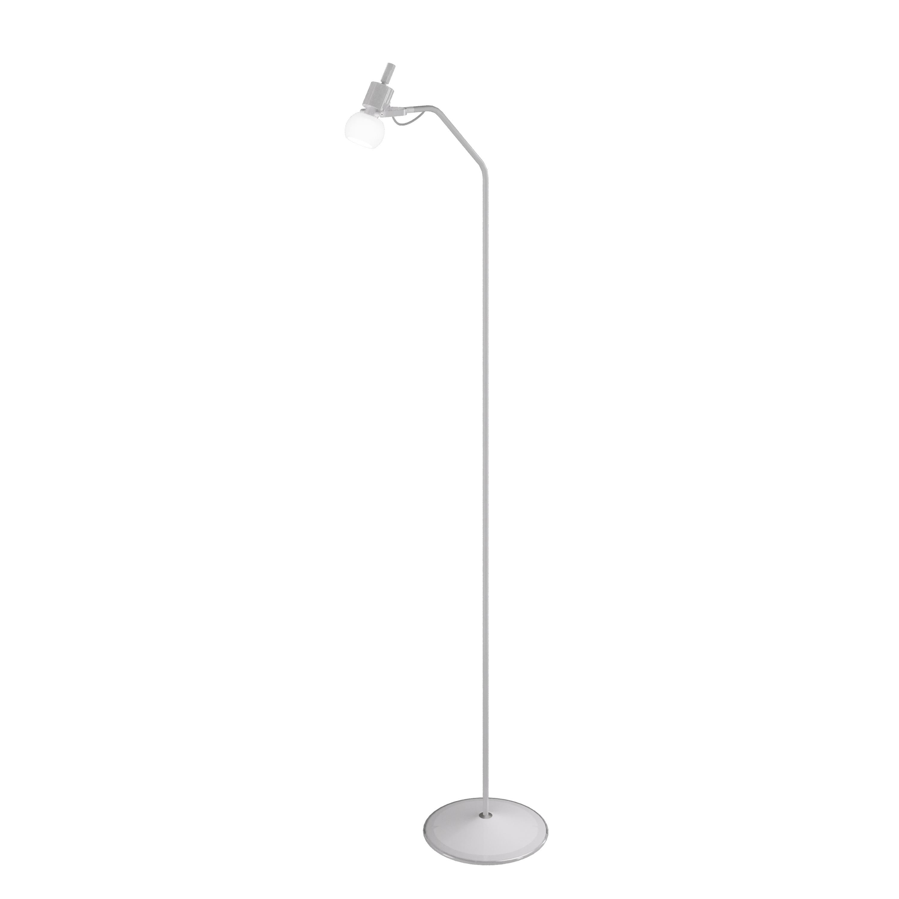 Murano Glass Vistosi Floor Lamp in White Glass For Sale