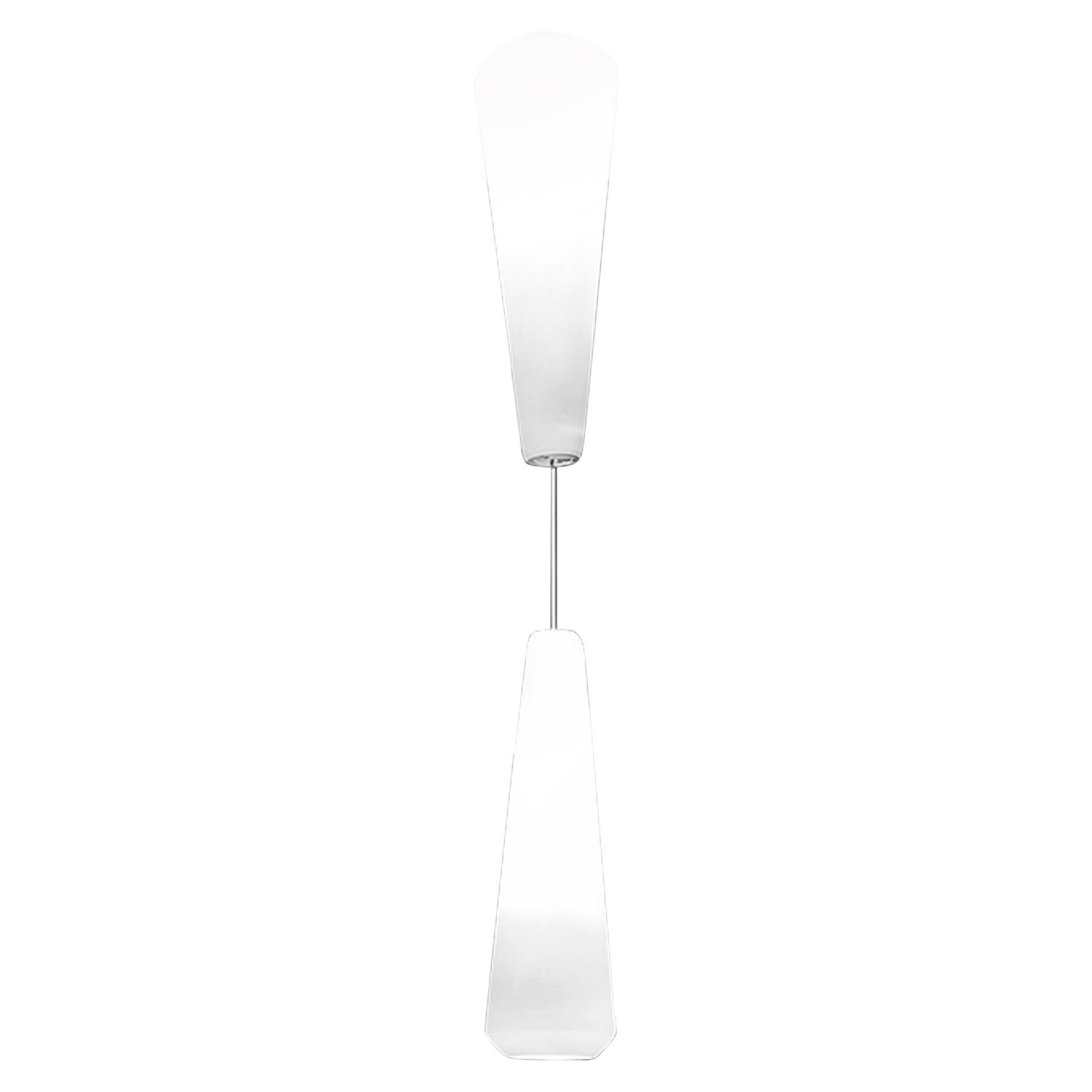 Vistosi with White SP 18 P Suspension Light in White Matt by Mauro Olivieri For Sale