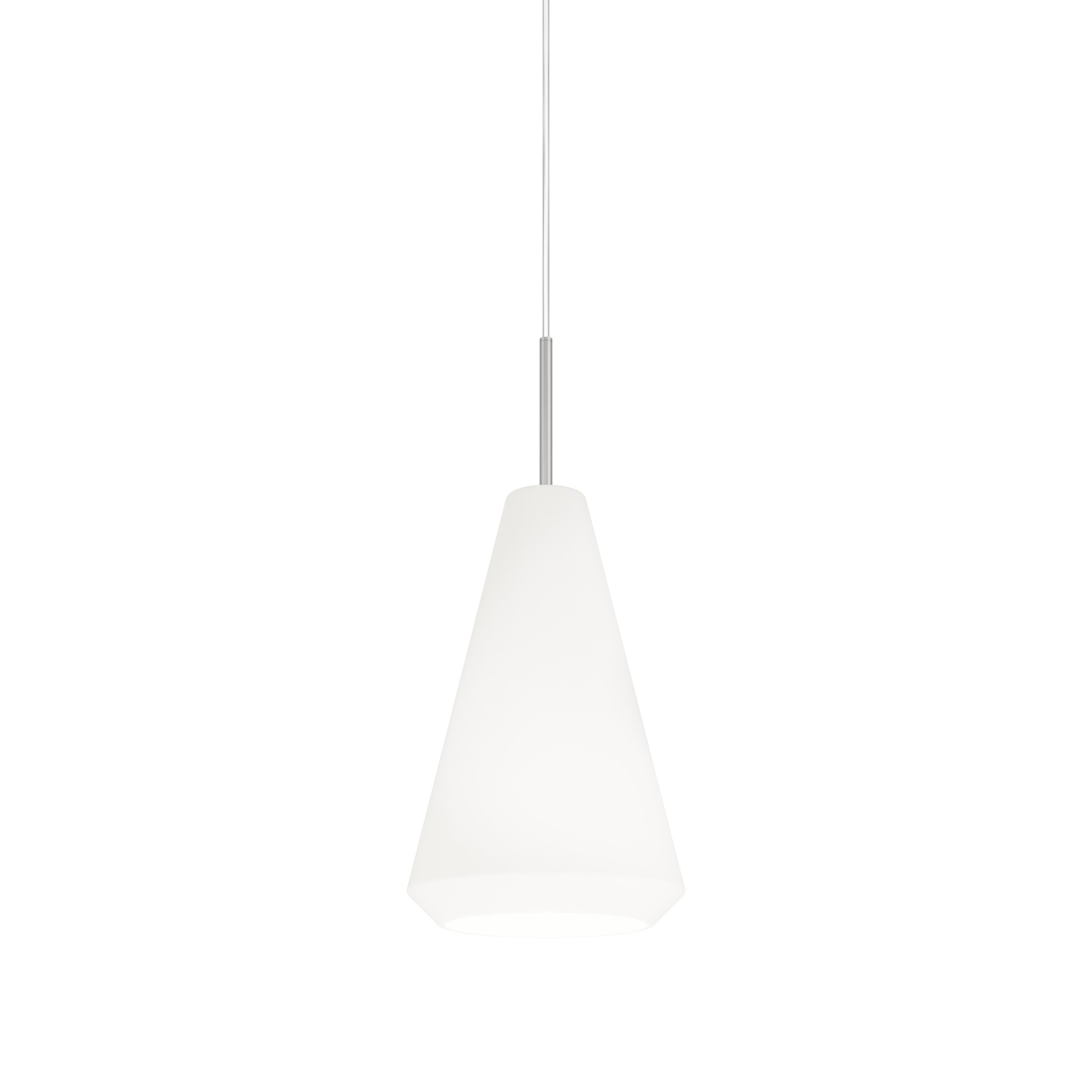 Vistosi Withwhite Pendant Light in White Satin Glass And Glossy White Frame For Sale 2