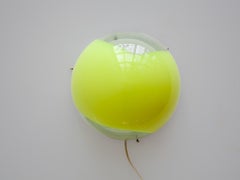 Vistosi Yellow Opal Wall Light, 1960s Murano