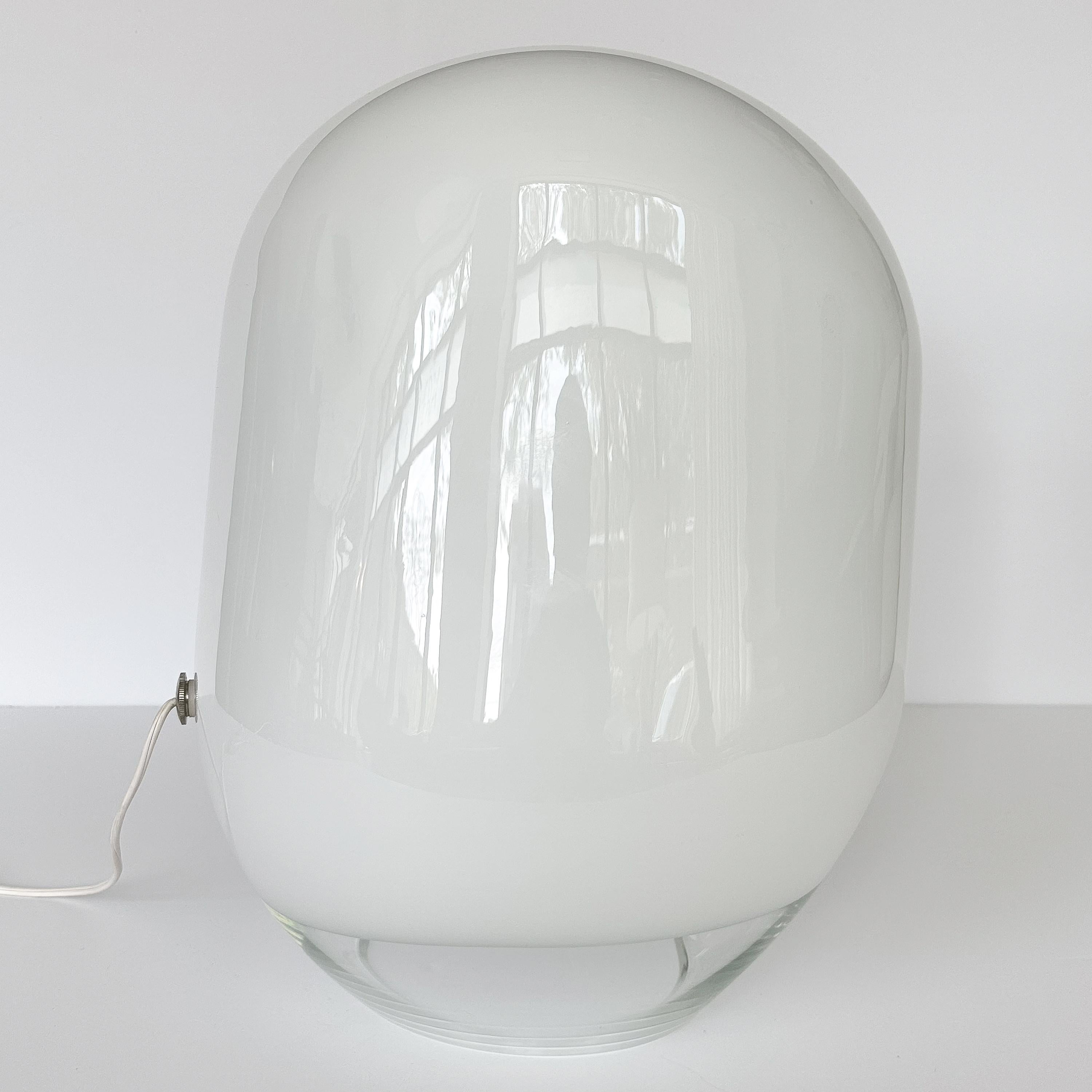 Blown Glass Vistosi Zago Table Lamp Model L282g by Gino Vistosi