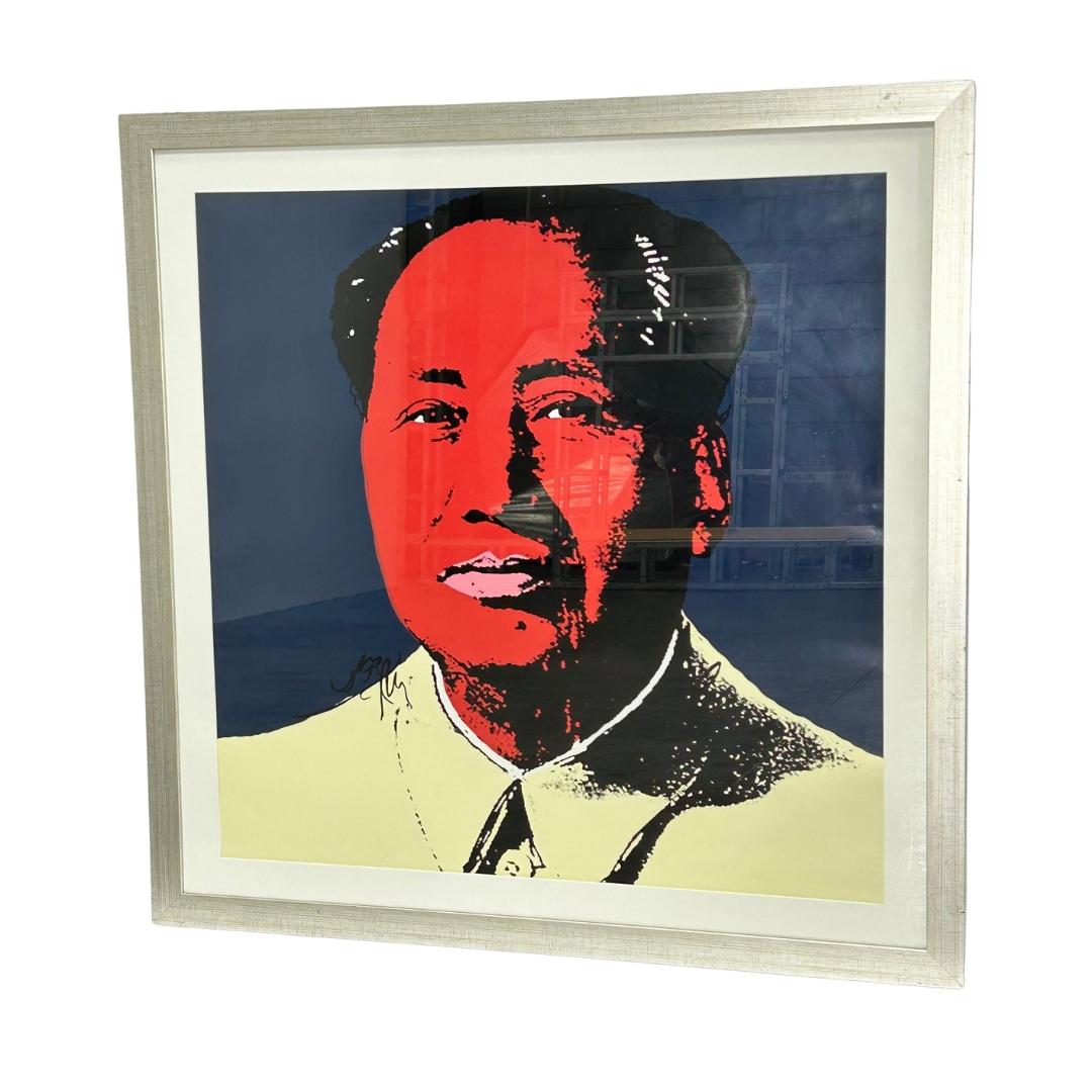 Visual Arts, Inc. 'Mao, 1972' Lithodruck von Andy Warhol im Zustand „Gut“ im Angebot in Basildon, London