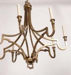 Visual Comfort Lámpara de araña de latón envejecido Modelo Chapman