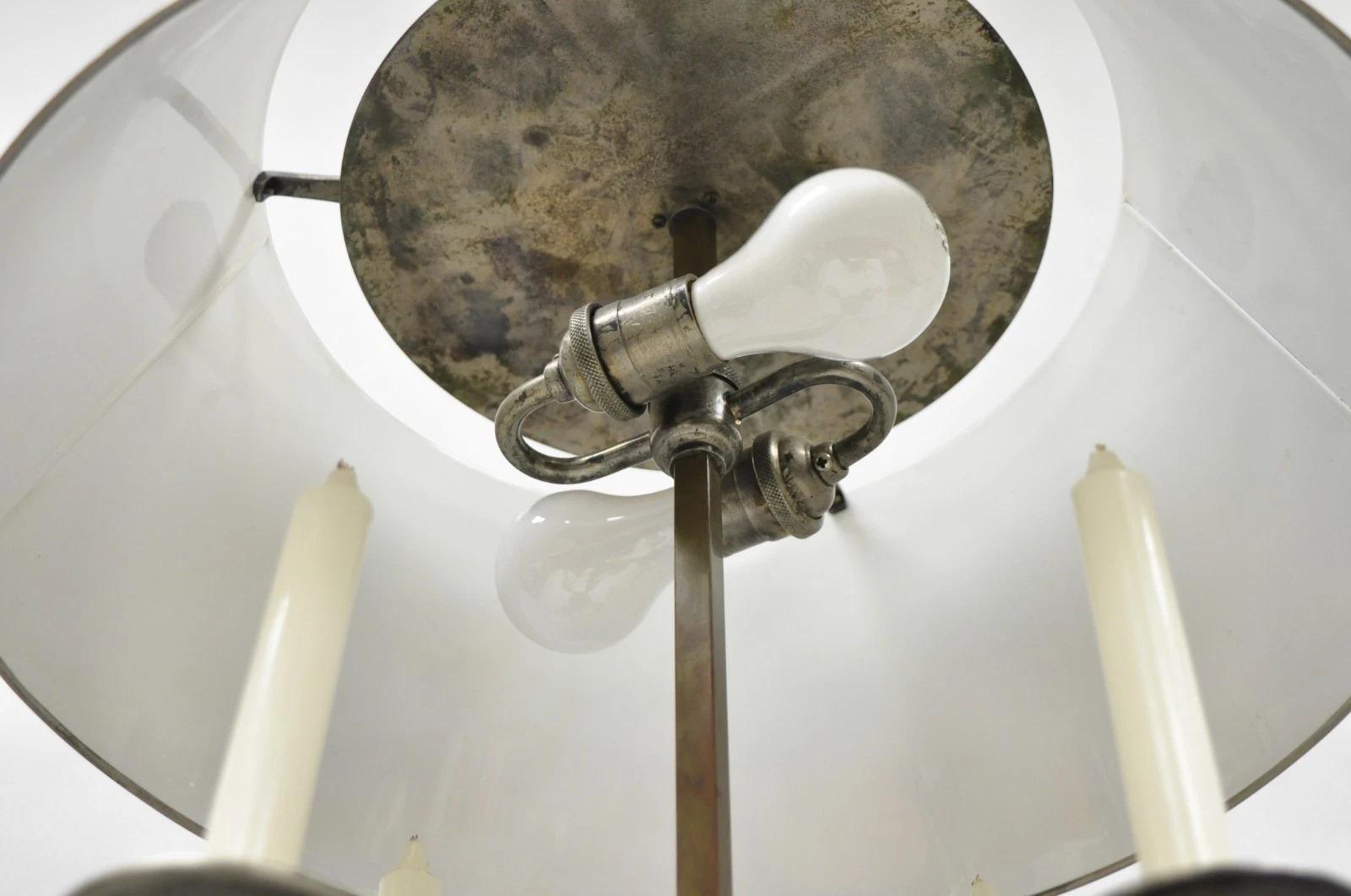 Visual Comfort & Co Lámpara de sobremesa Bouillotte Tole de estaño envejecido de estilo rural francés en venta 3