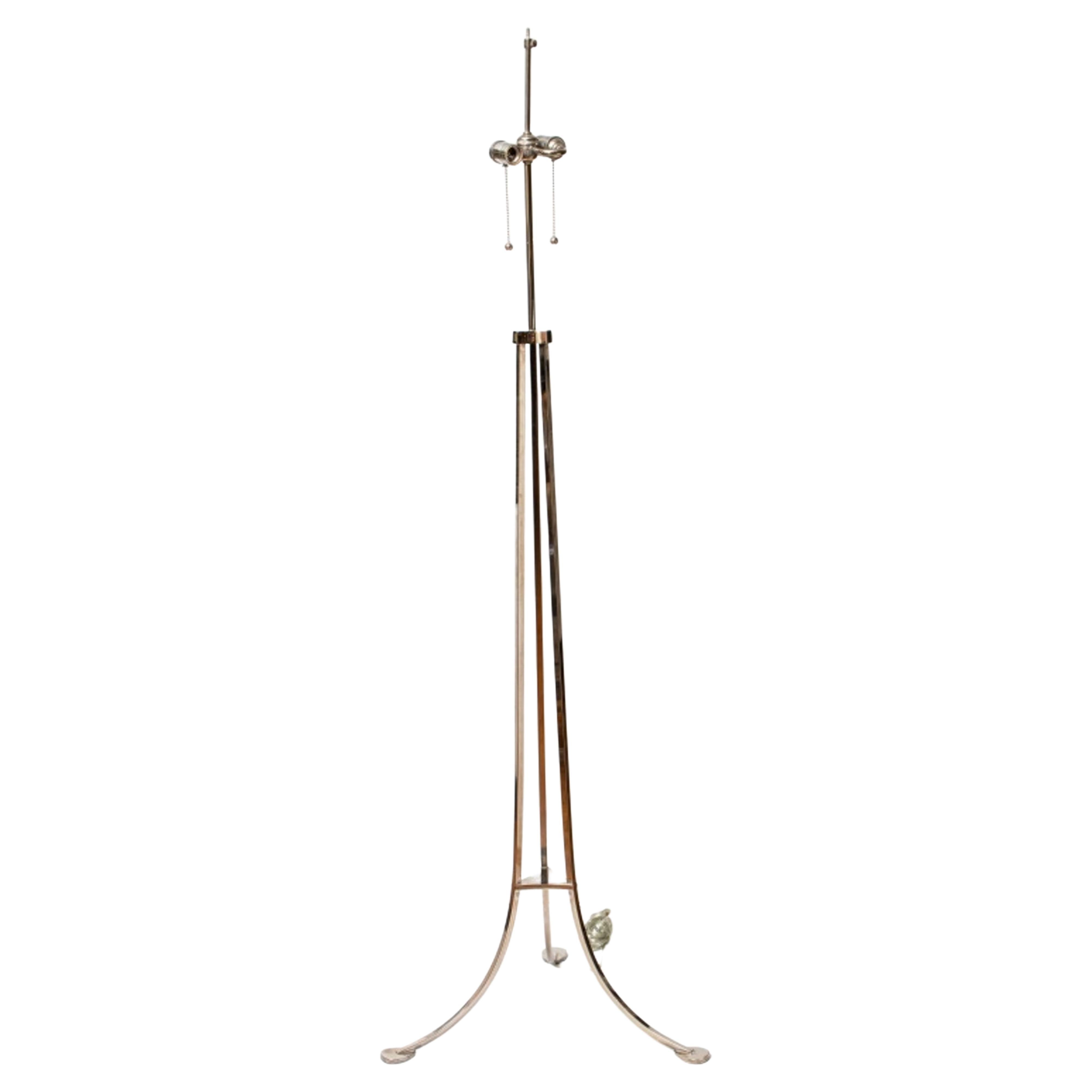 Visual Comfort & Company Chrome Floor Lamp For Sale