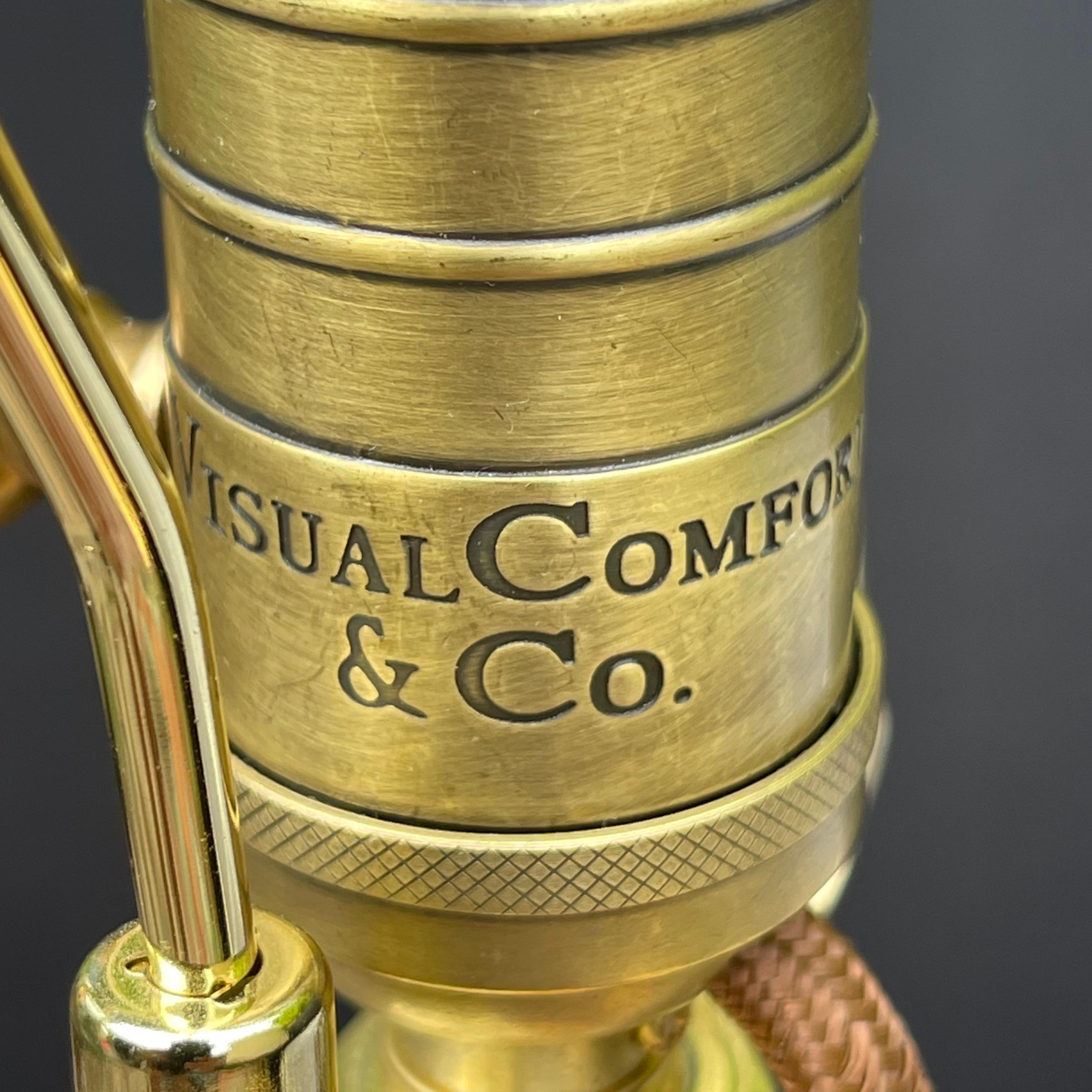 Visual Comfort Lampe de table Dauphine en fer doré, une paire en vente 3