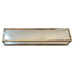 Visual Comfort Mercer Light Box Polished Nickel Frosted Glass Thomas O'Brien